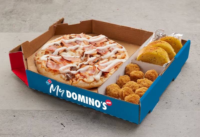 Mini Double Bacon Cheeseburger Domino's Pizza