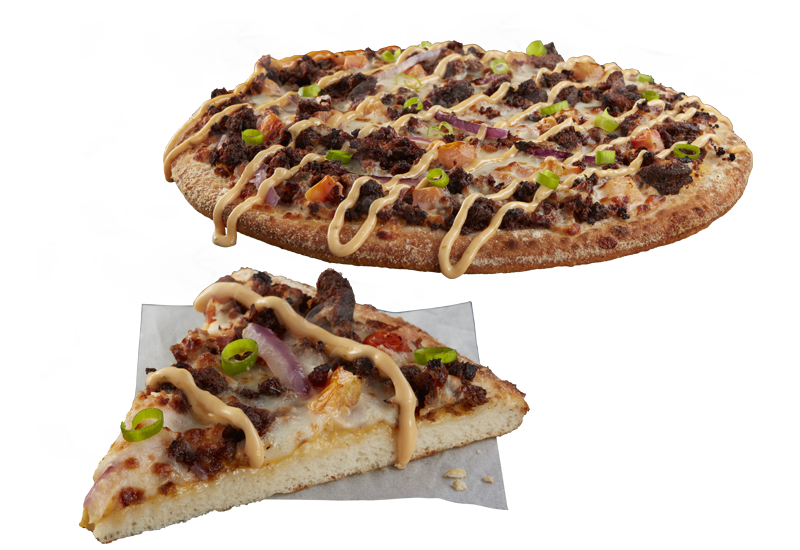 Vegetarian PlantBased Beef Loaded Burger Domino's Pizza