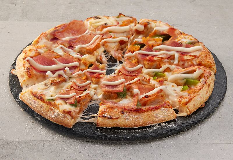 Buffalo Chicken & Bacon Domino's Pizza