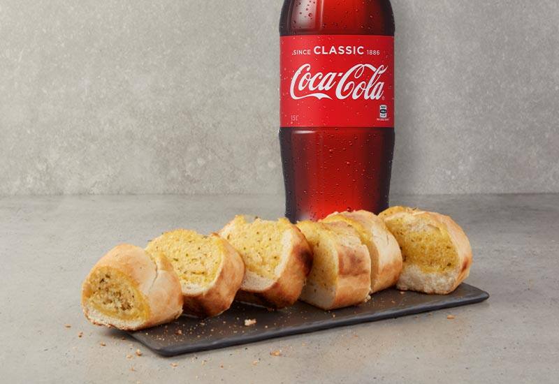 1.5L Drink & Garlic Bread From 6* Domino