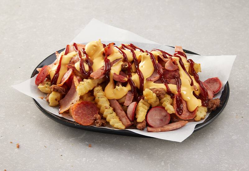 BBQ Meatlovers Loaded Fries Domino's Pizza